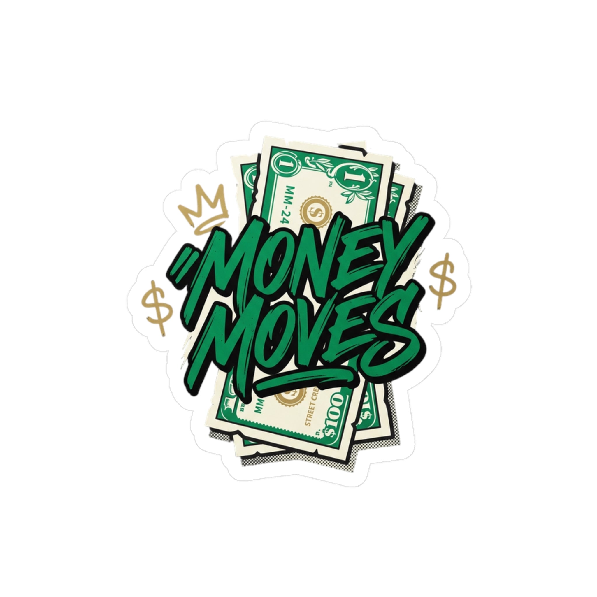 Money Moves Cash Sticker