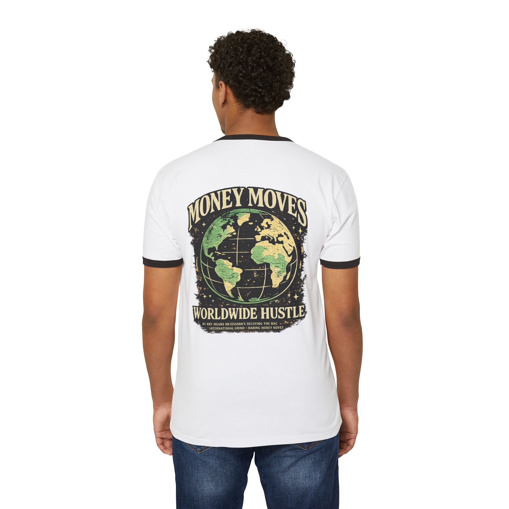 Worldwide Hustle Ringer Tee