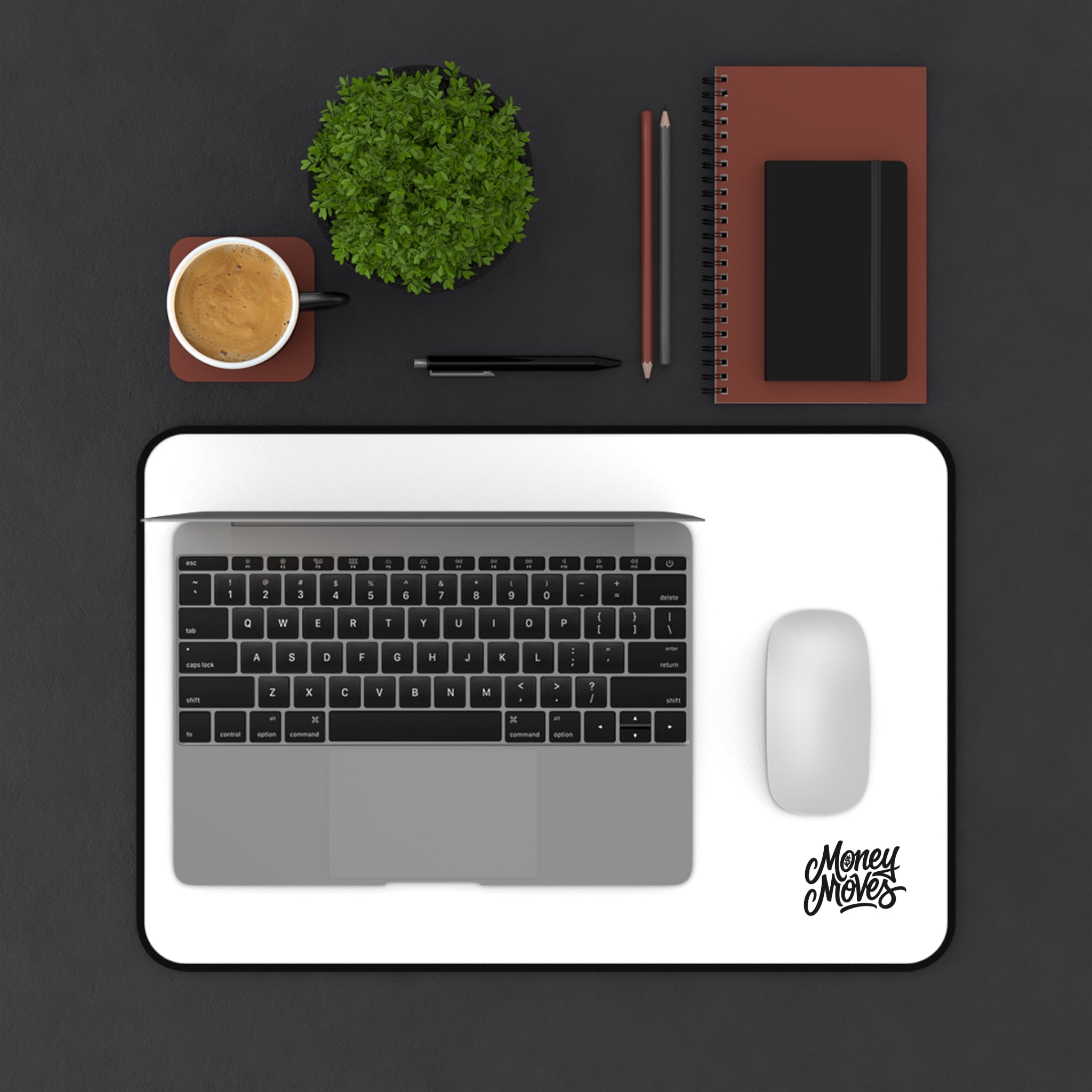 Money Moves Desk Mat — Anti-Slip Workspace Mat